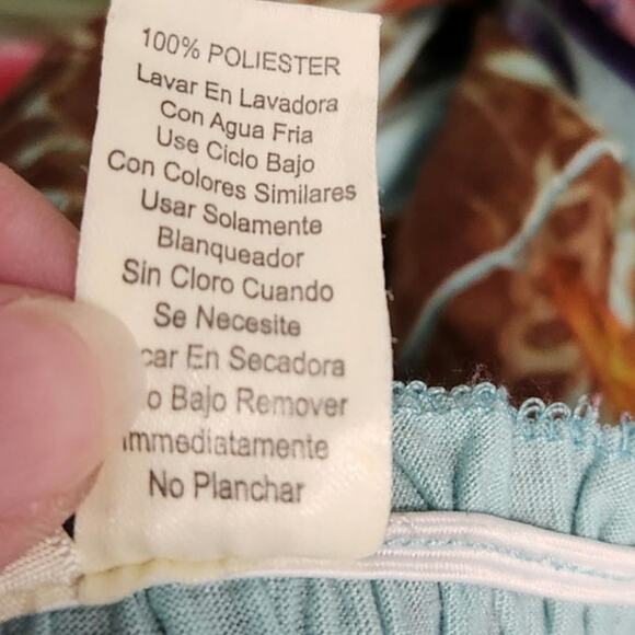 LSter Floral Print Smocked Strapless Boho Maxi Sundress Pullover Multicolor OSFM - Picture 5 of 5